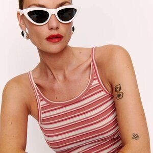 Reformation Calie Tank Red - Size XS